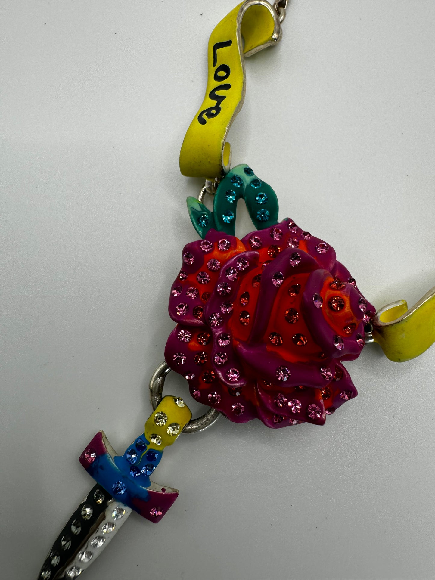 The Enchanted Blade Rose Necklace