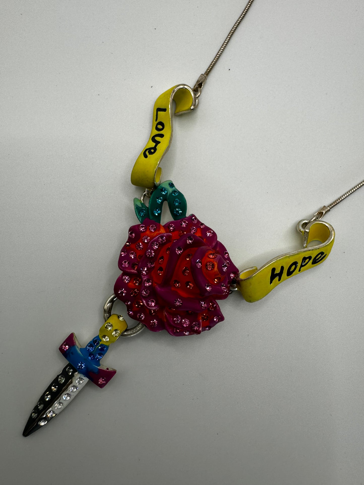 The Enchanted Blade Rose Necklace