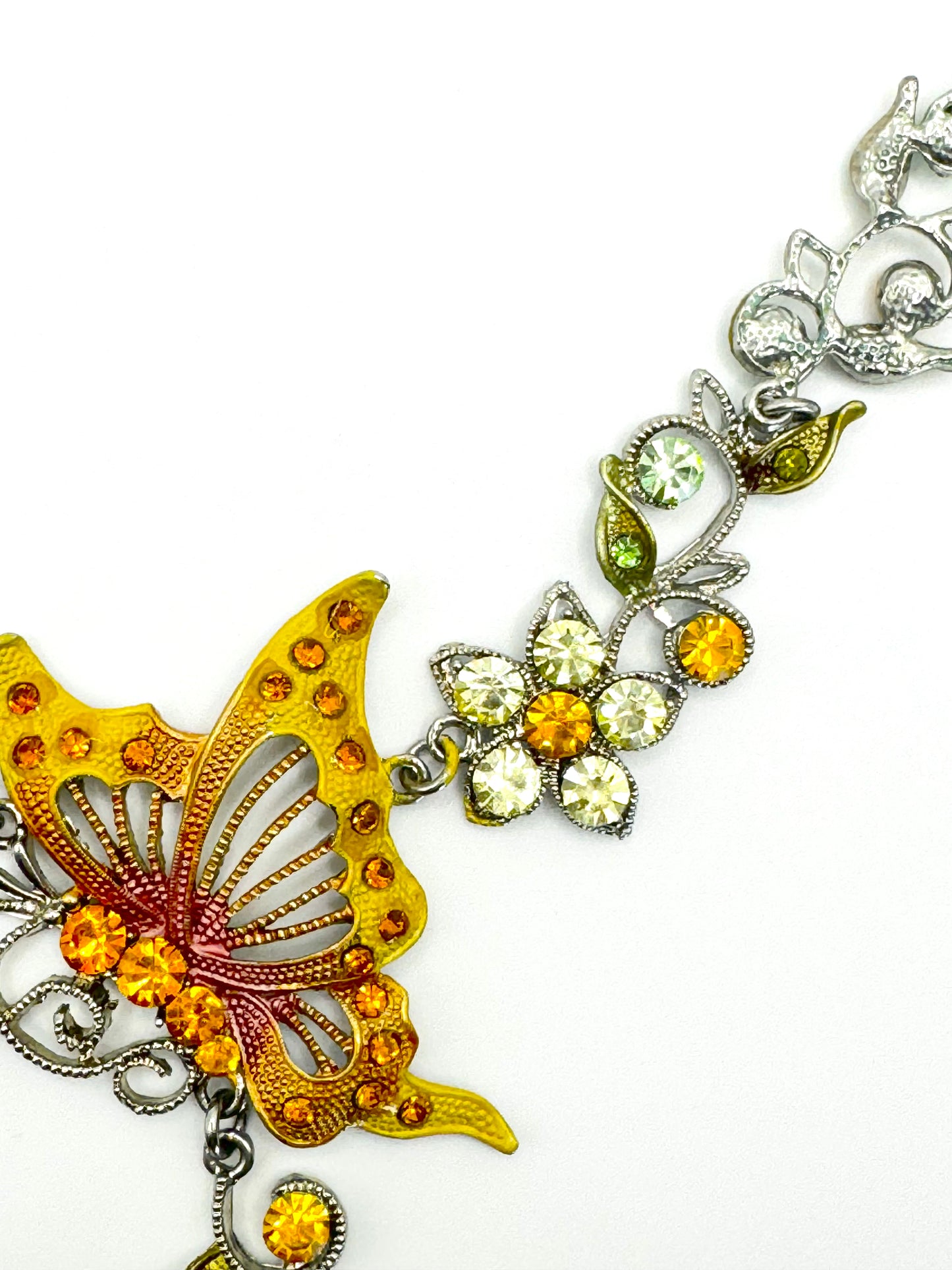 Enchanted Garden Gold & Green Necklace