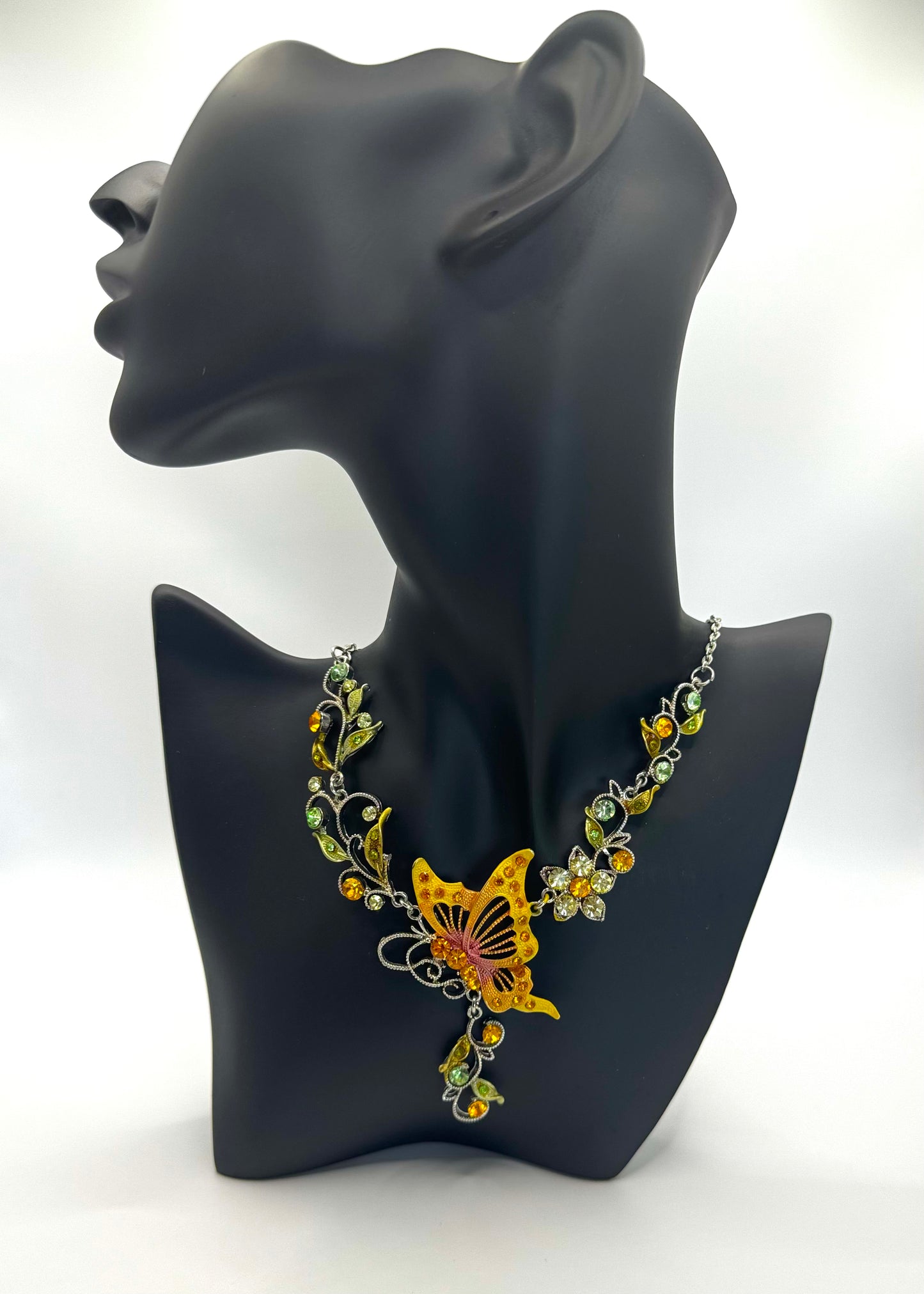 Enchanted Garden Gold & Green Necklace