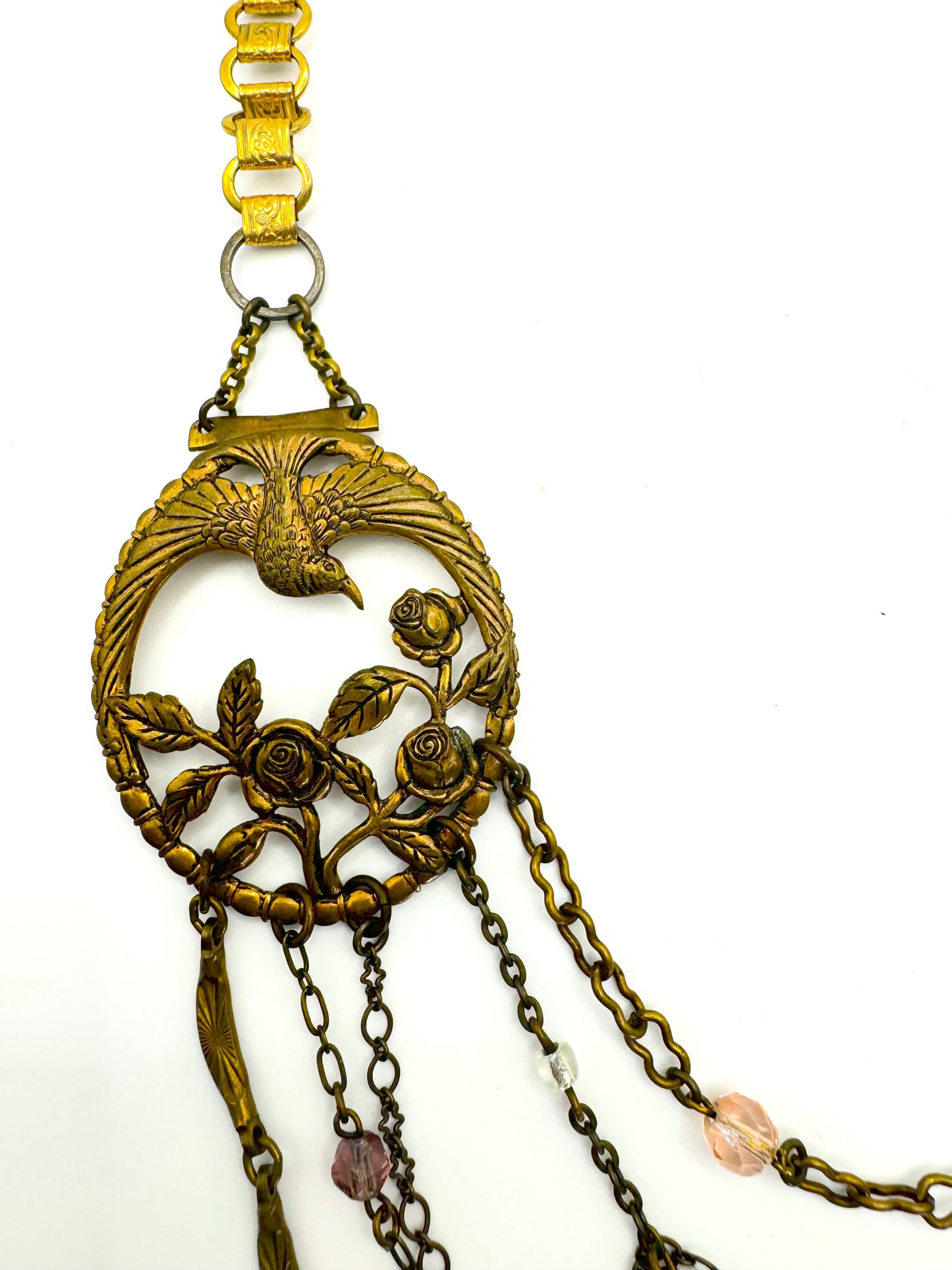 Divine Glamour Gold Pendant Necklace