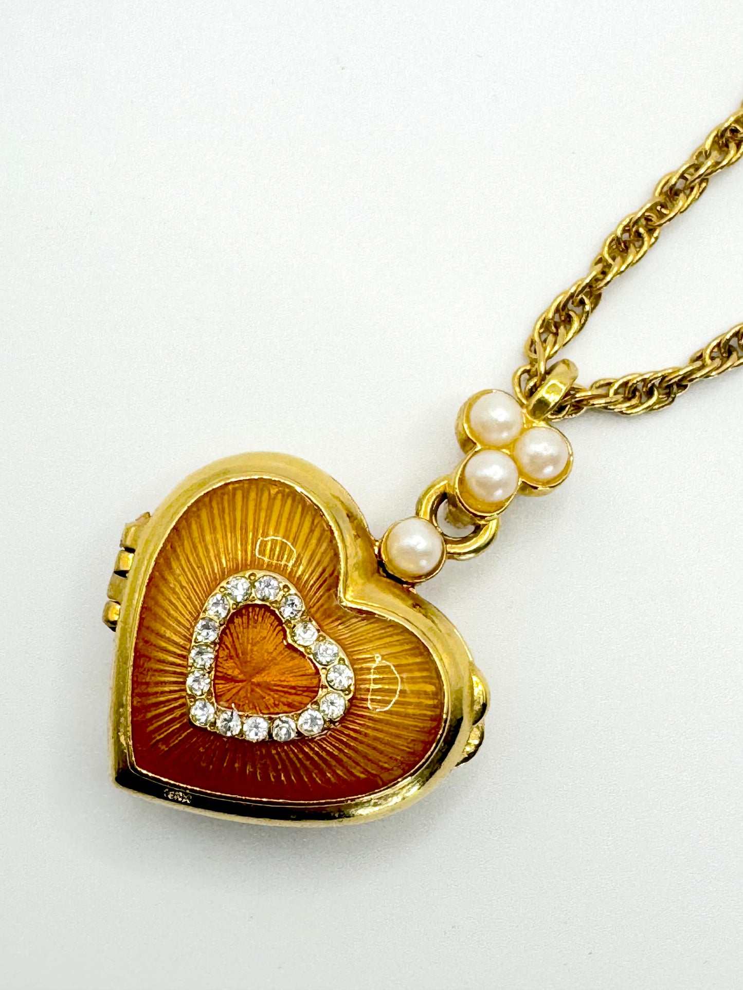 Eternal Love Gold Heart Locket Necklace