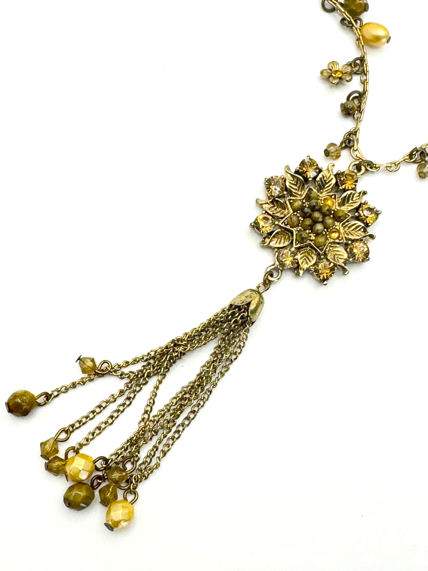 Enchanted Blossom Tassel Necklace
