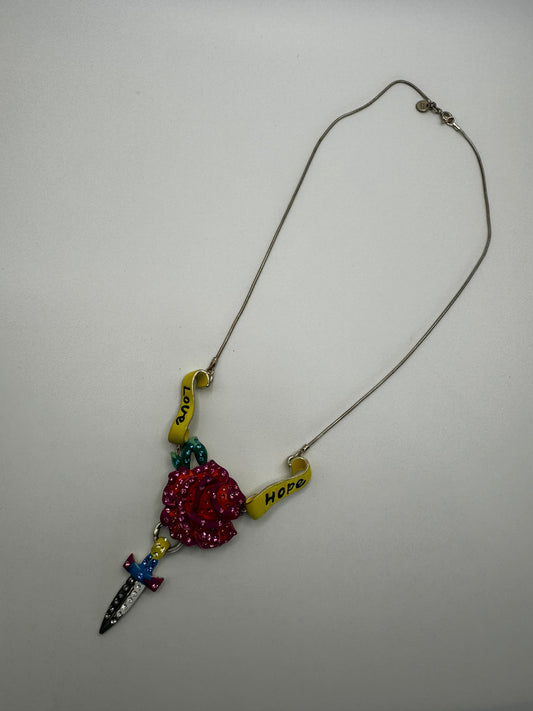 The Enchanted Blade Rose Necklace