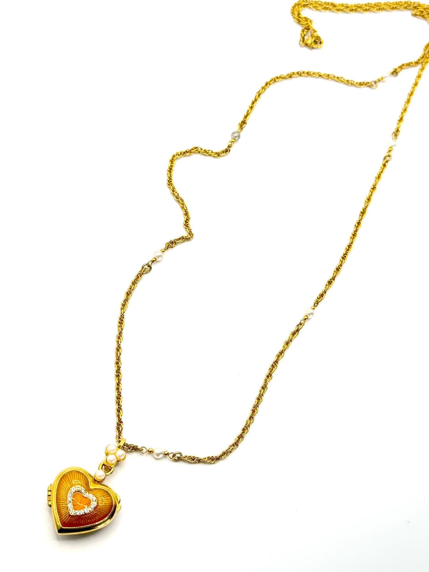 Eternal Love Gold Heart Locket Necklace
